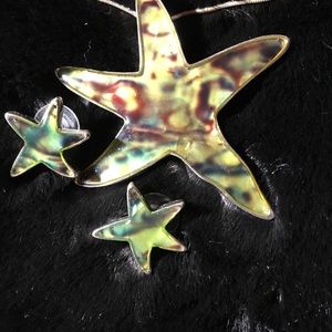 Beautiful star fish design jewelry set
